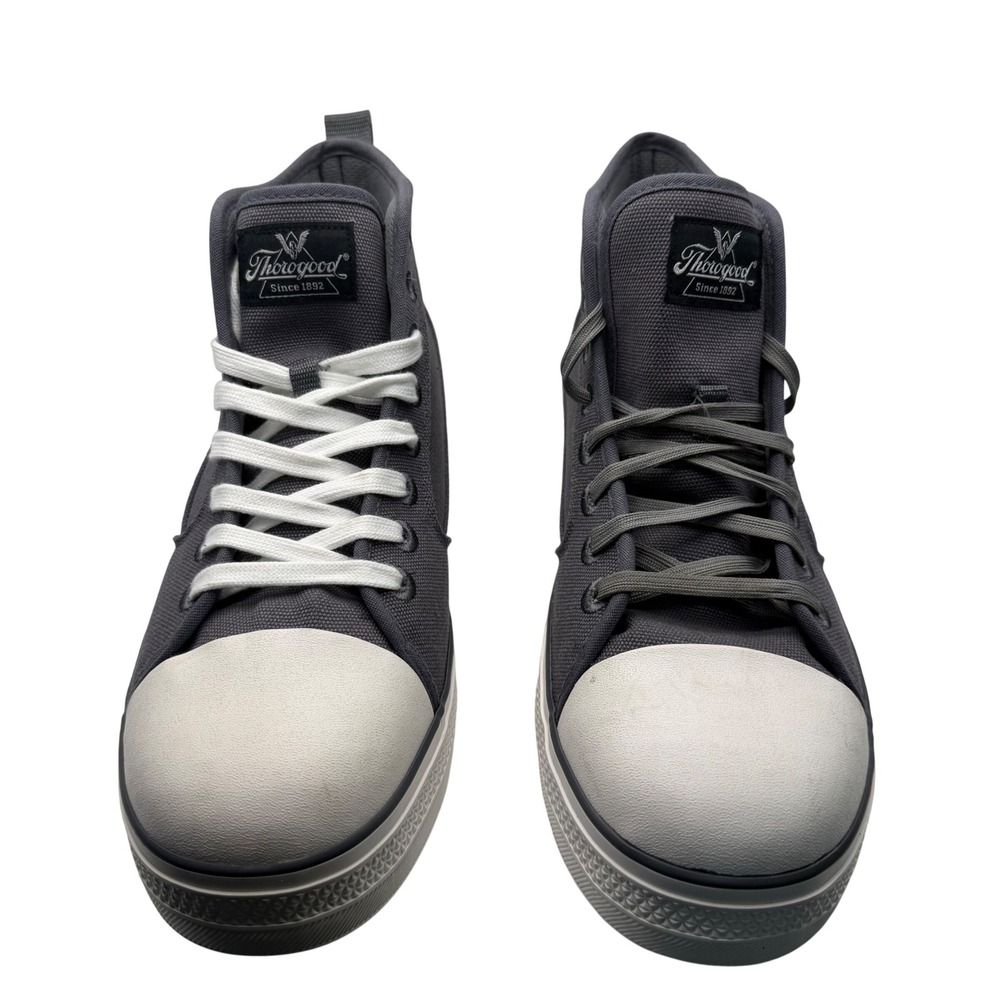 Thorogood 808-2200 Mens 11 Composite Toe Canvas High Top Work Sneakers Gray